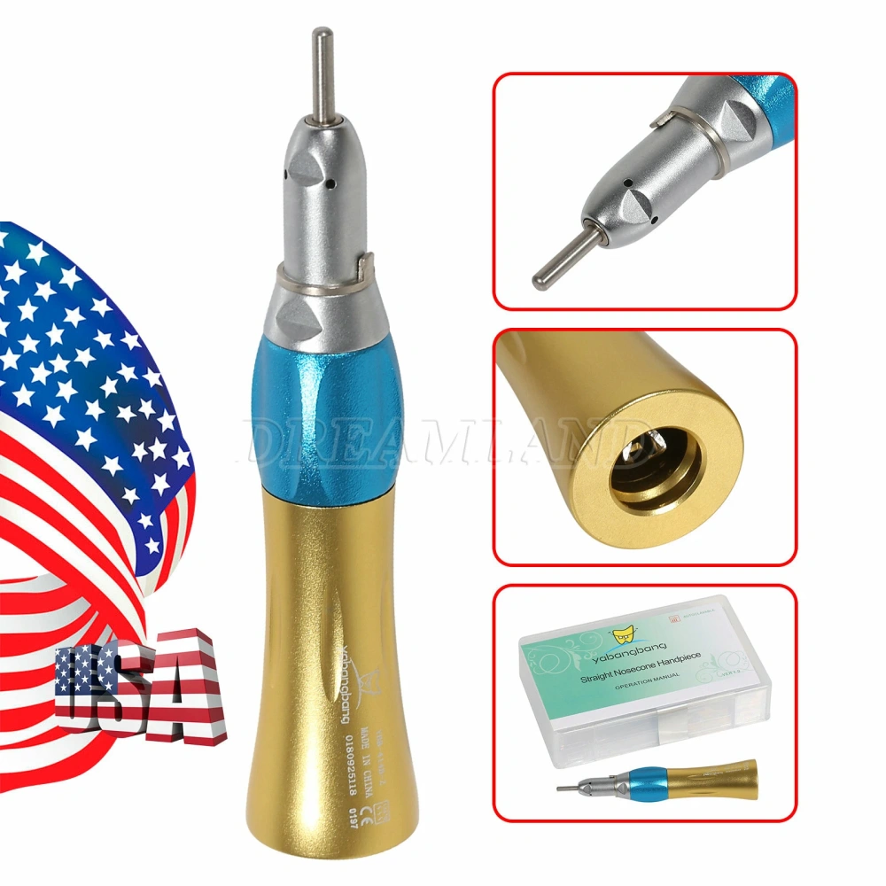 Dental high low speed Handpiece Set 2*High +1*Low Speed contra angle +straight +air motor handpiece 4 Hole