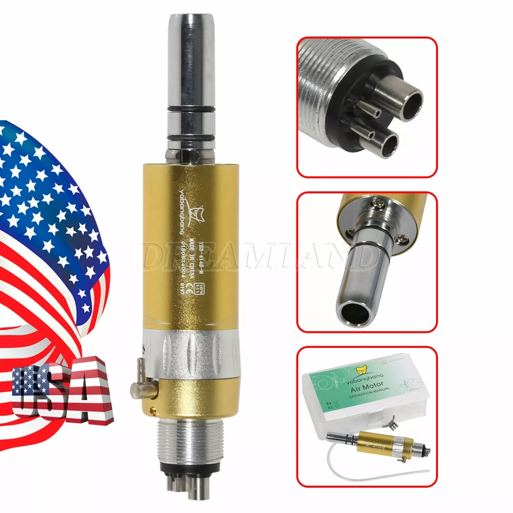 Dental high low speed Handpiece Set 2*High +1*Low Speed contra angle +straight +air motor handpiece 4 Hole