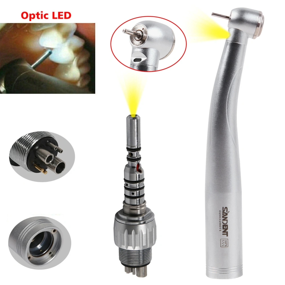 SANDENT Dental High Speed Handpiece Fiber Optic Turbine For KaVo Multiflex Coupler 4/6 Hole