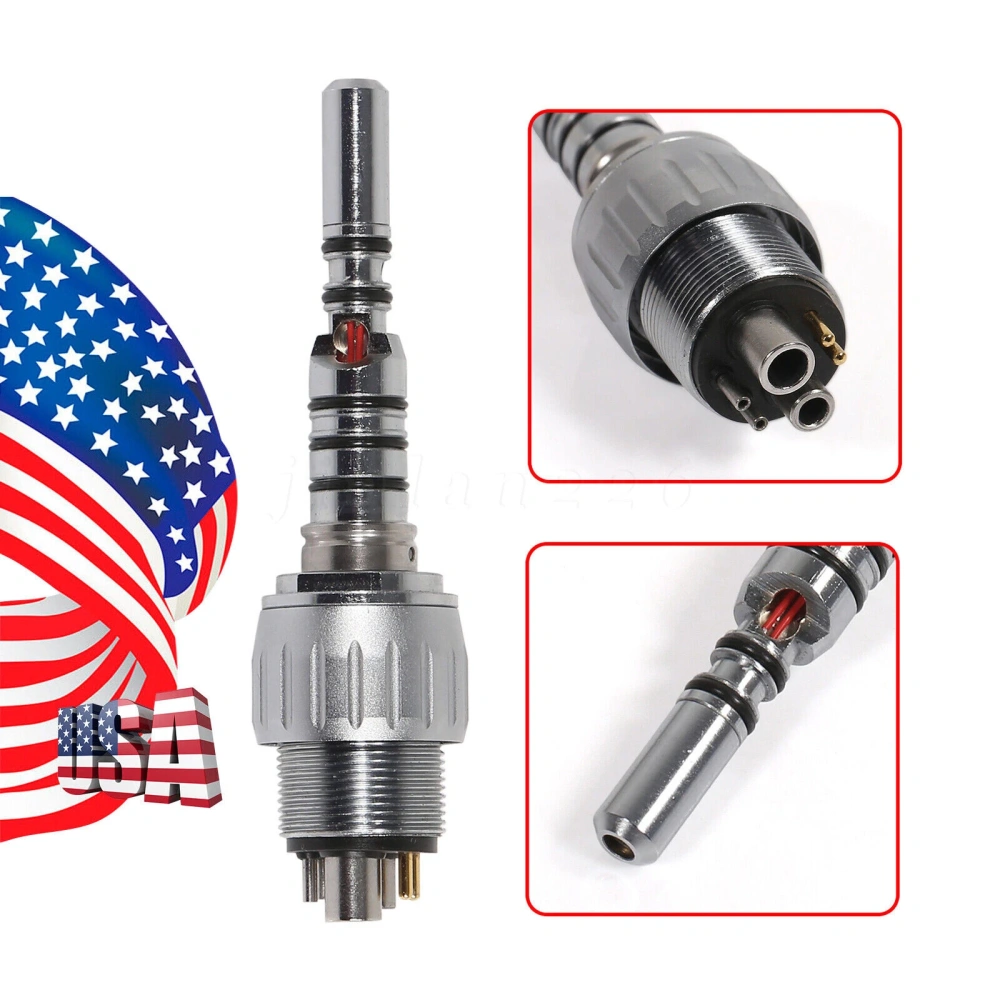 YABANGBANG Dental Fiber Optic LED High Speed Handpiece /+LED Quick Coupler 4H/6H