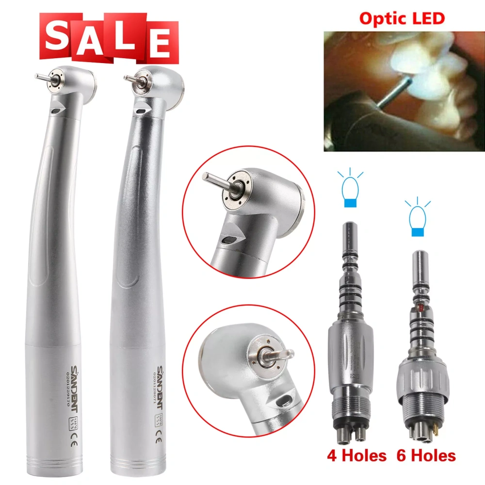 SANDENT Dental High Speed Handpiece Fiber Optic Turbine For KaVo Multiflex Coupler 4/6 Hole