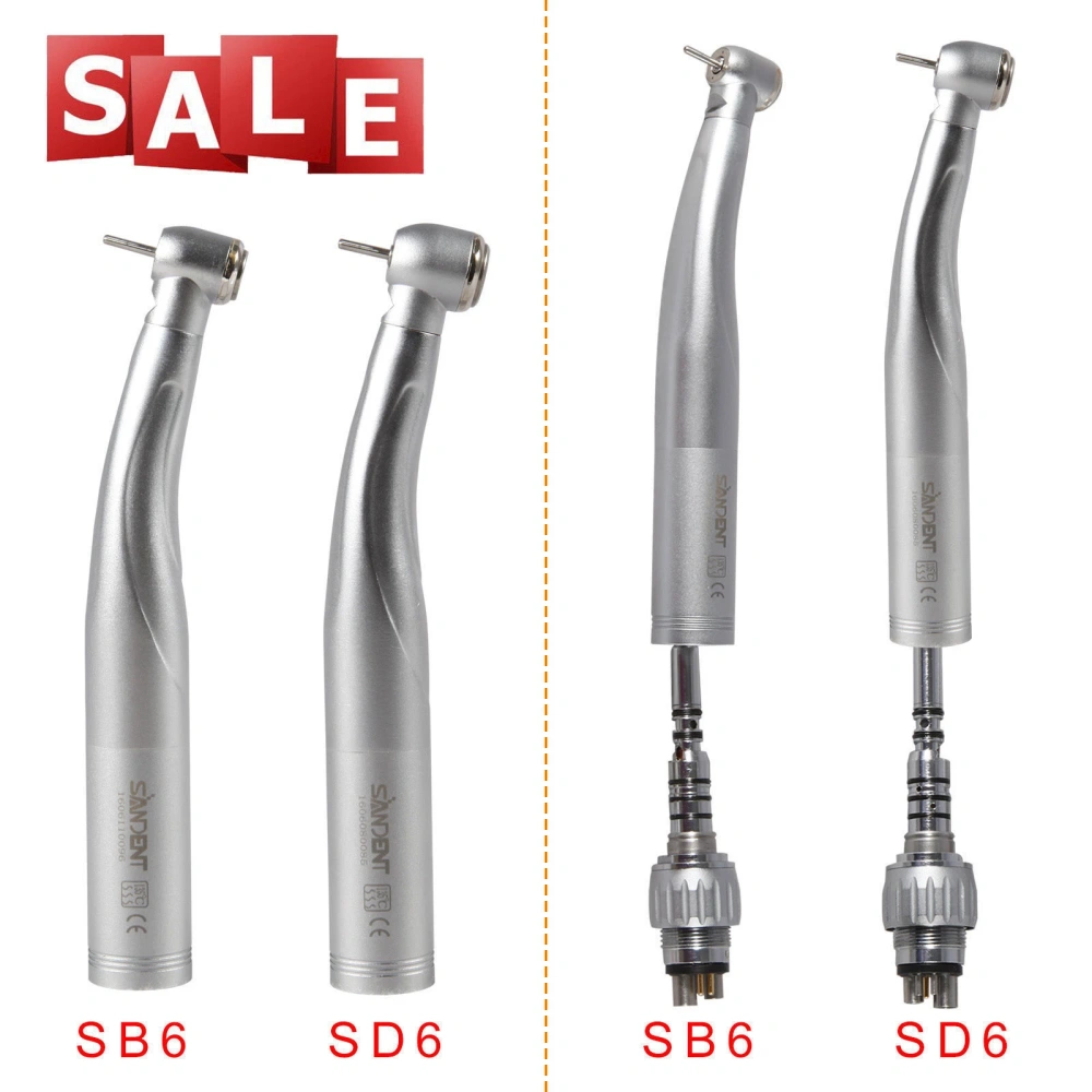 SANDENT Dental High Speed Handpiece Fiber Optic Turbine For KaVo Multiflex Coupler 4/6 Hole