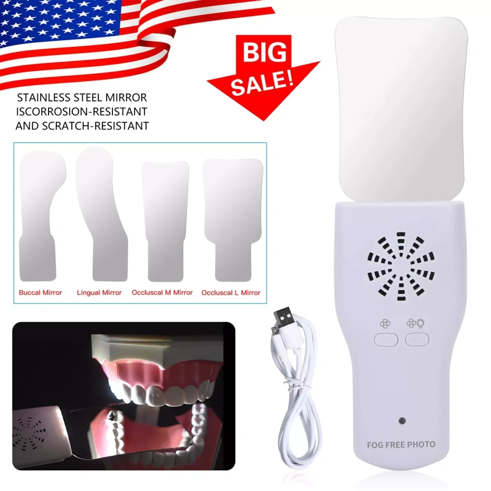 Dental Occlusal Fog Free LED Intra Oral Photo System 4 Mirror Anti-Fog