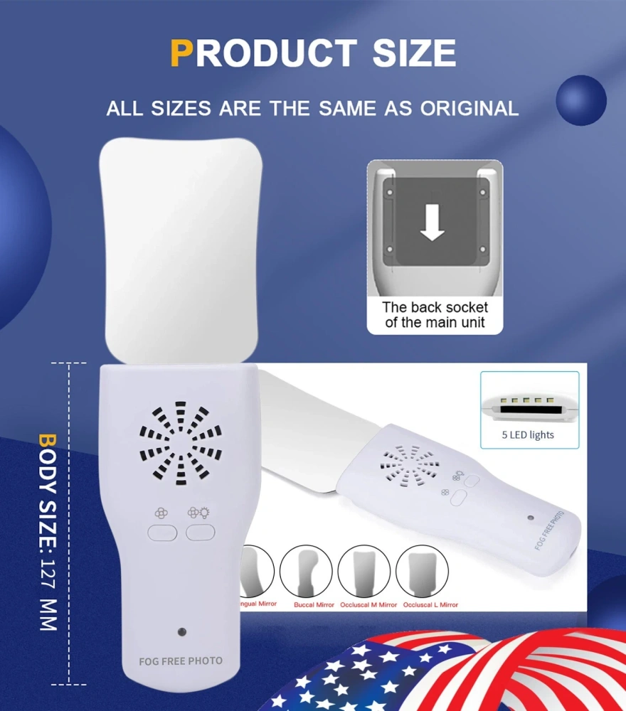 Dental Occlusal Fog Free LED Intra Oral Photo System 4 Mirror Anti-Fog