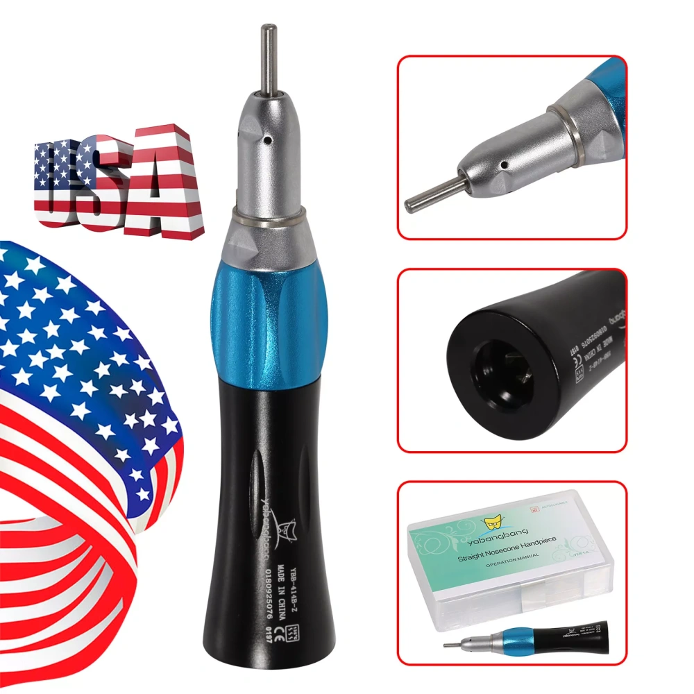 Dental low speed Handpiece kit contra angle +straight +air motor handpiece 4 Hole