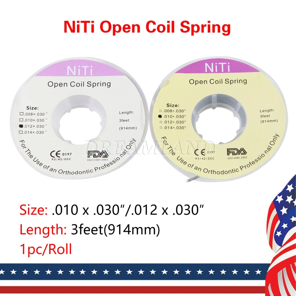 Dental Orthodontic Super Elastic Niti Round Arch Wire Ovoid Form