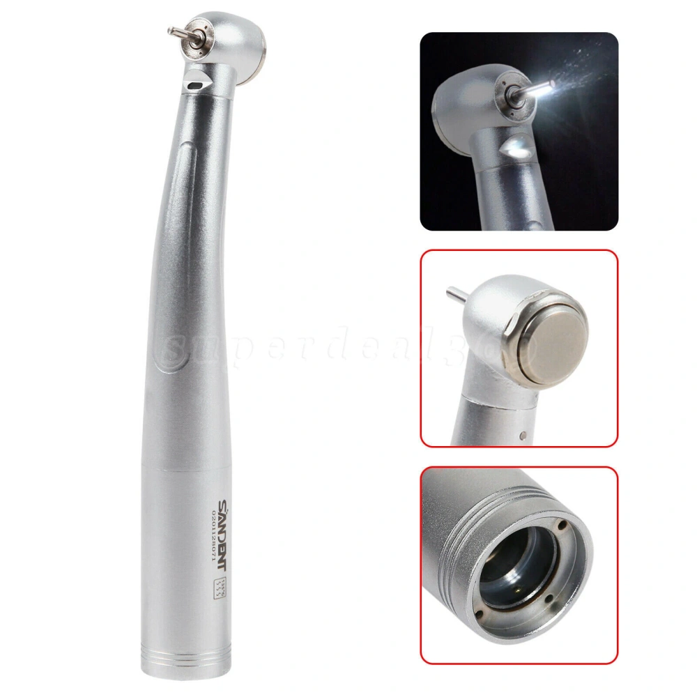 SANDENT Dental LED Fiber Optic Turbine handpiece fit KaVo Multiflex Coupler standard head/large head