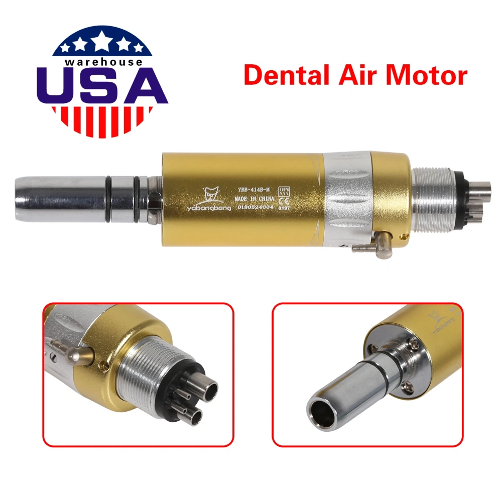 Dental low speed Handpiece kit contra angle +straight +air motor handpiece 4 Hole