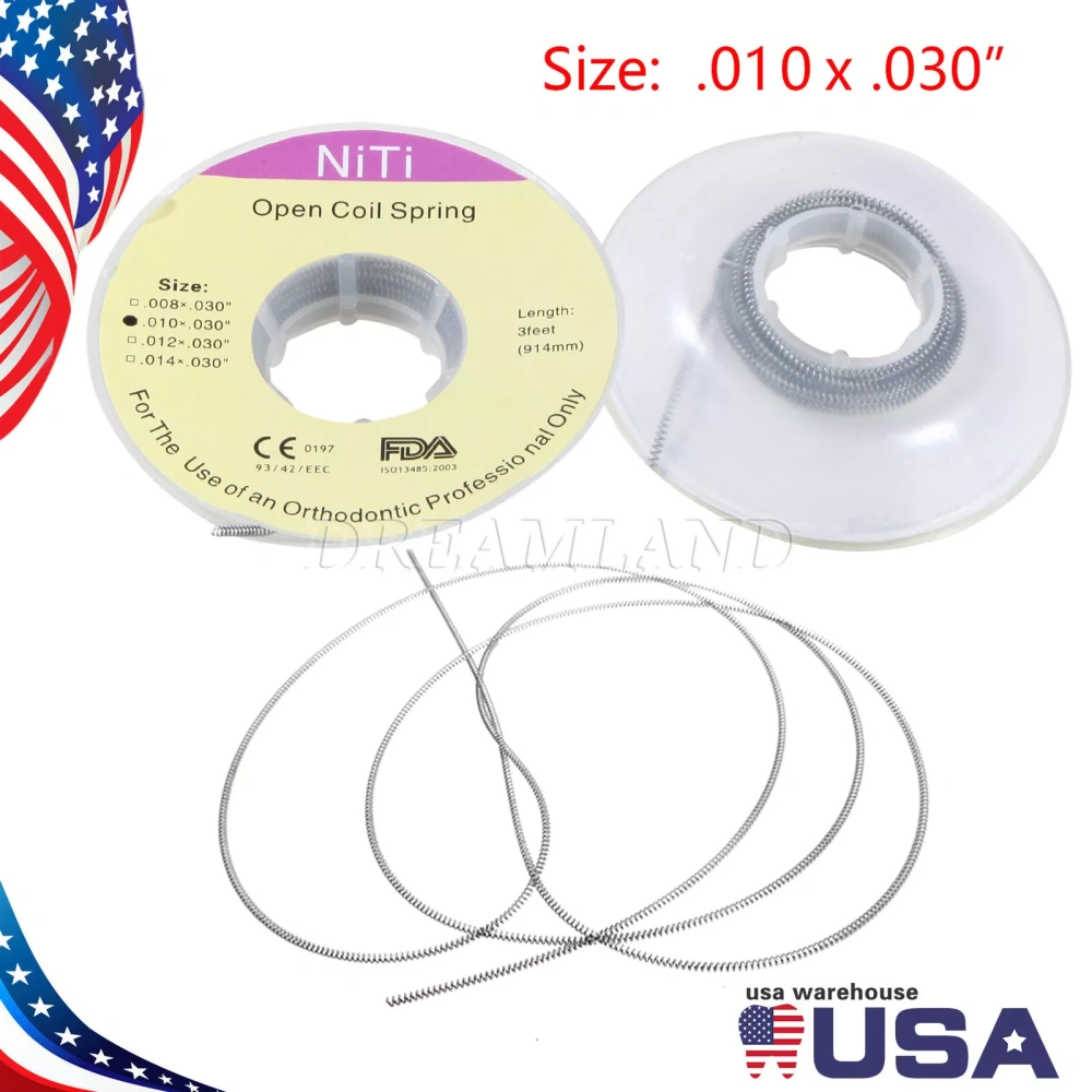 Dental Orthodontic Super Elastic Niti Round Arch Wire Ovoid Form
