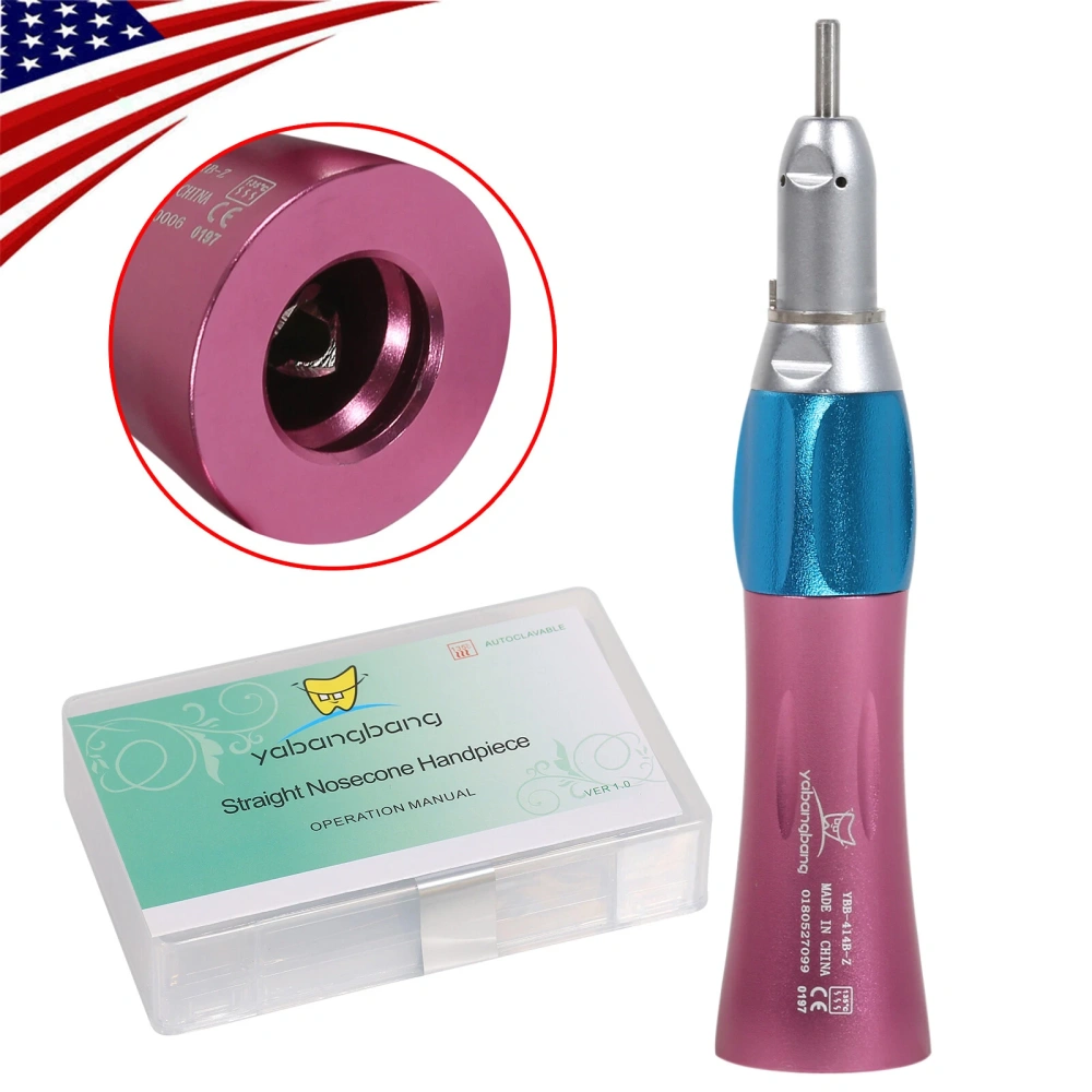 Dental low speed Handpiece kit contra angle +straight +air motor handpiece 4 Hole