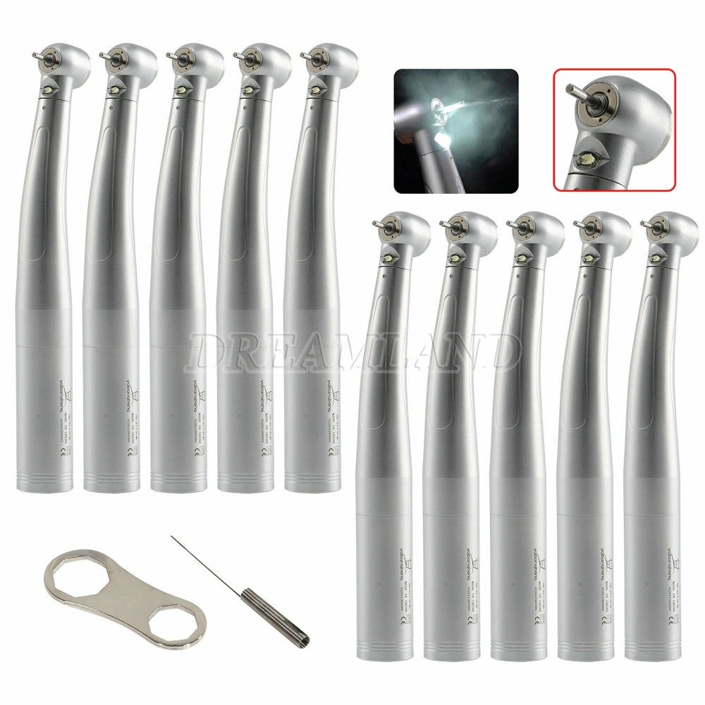 Dental LED E-generator High Speed Handpiece Turbine Large head + Quick Coupler 4Hole fit KaVo