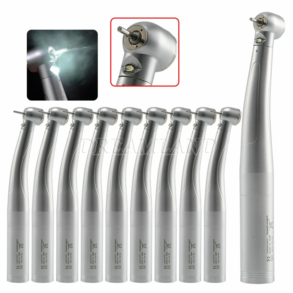 Dental LED E-generator High Speed Handpiece Turbine Large head + Quick Coupler 4Hole fit KaVo
