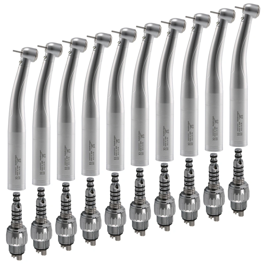Dental LED E-generator High Speed Handpiece Turbine Large head + Quick Coupler 4Hole fit KaVo