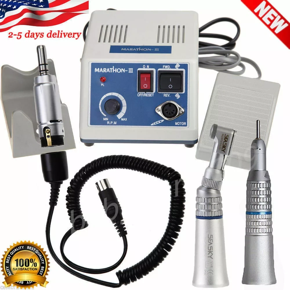 Dental Lab Marathon Micromotor Polisher Machine N3/E-type handpiece/straight handpiece/contra angle handpiece
