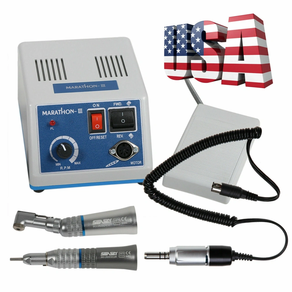 Dental Lab Marathon Micromotor Polisher Machine N3/E-type handpiece/straight handpiece/contra angle handpiece