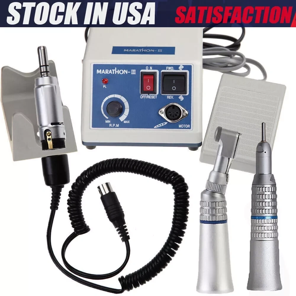 Dental Lab Marathon Micromotor Polisher Machine N3/E-type handpiece/straight handpiece/contra angle handpiece