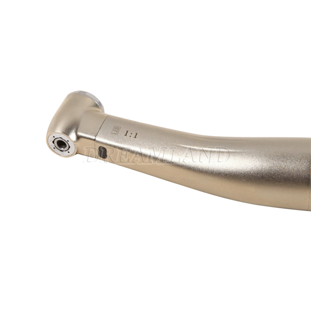 Dental 1:1 LED Fiber Optic Handpiece Internal 4 Spray Low Speed Contra Angle yabangbang