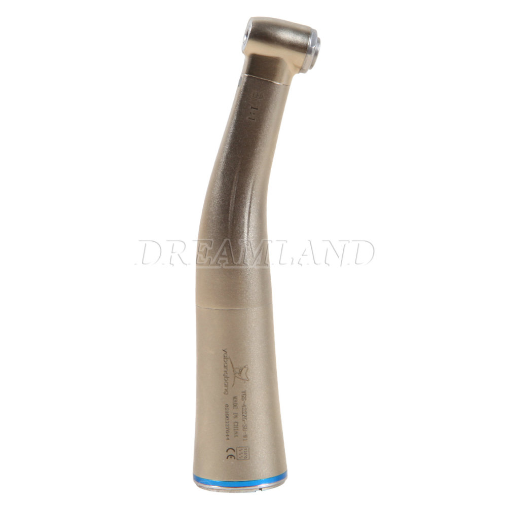 Dental 1:1 LED Fiber Optic Handpiece Internal 4 Spray Low Speed Contra Angle yabangbang