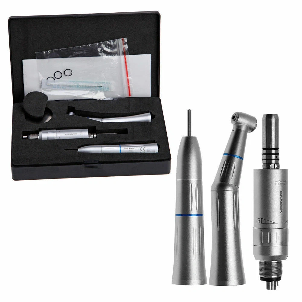SKYSEA Dental Low Speed Handpiece Internal Water spray Contra Angle/Straight Air Motor handpiece 4Hole