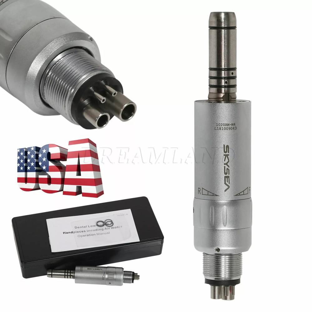SKYSEA Dental Low Speed Handpiece Internal Water spray Contra Angle/Straight Air Motor handpiece 4Hole