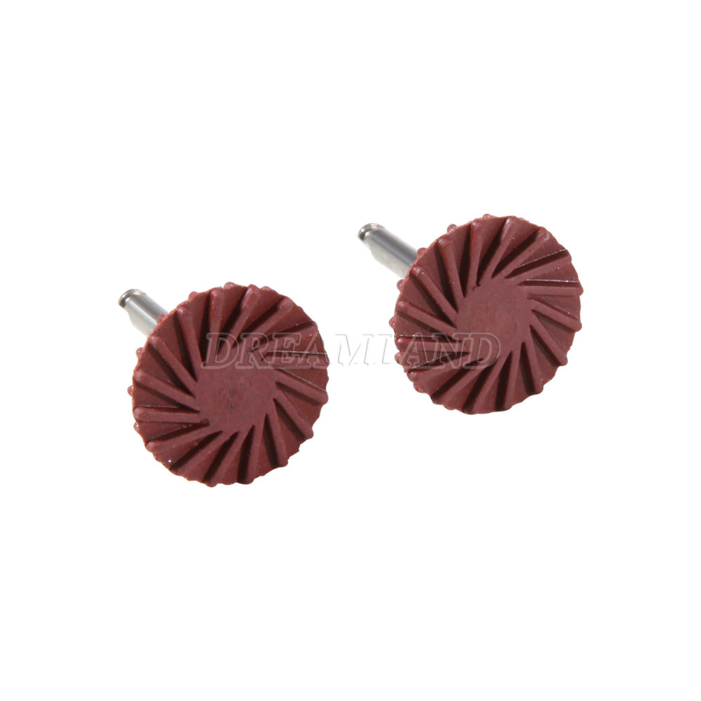 6Pcs Dental Composite Polishing Diamond RA 2.35mm Rubber Wheel Kit