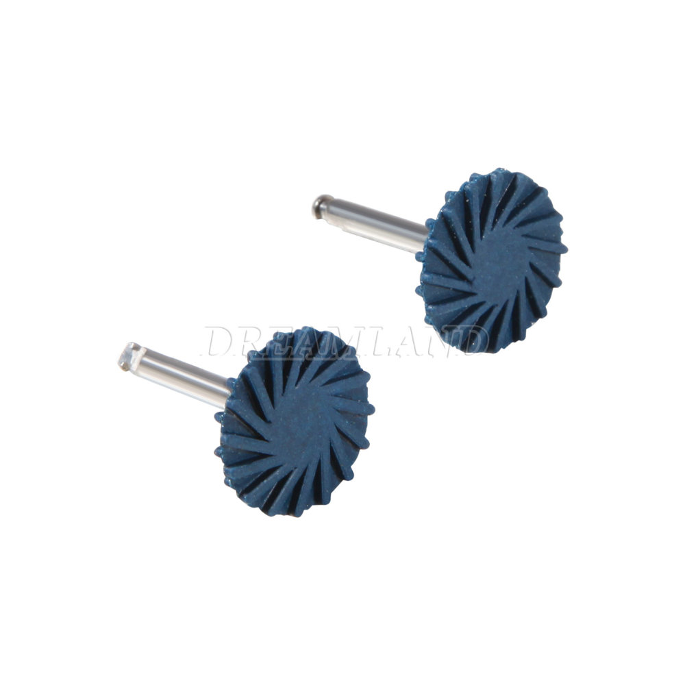 6Pcs Dental Composite Polishing Diamond RA 2.35mm Rubber Wheel Kit
