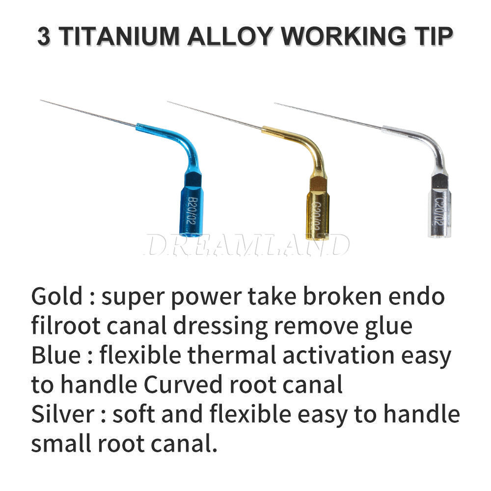 Ultrasonic Dental Endo Ultra Activator Irrigator Root Canal Scaling Tips 6 Tip