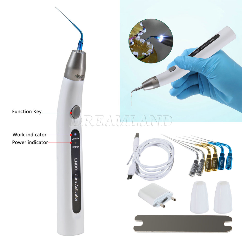 Ultrasonic Dental Endo Ultra Activator Irrigator Root Canal Scaling Tips 6 Tip