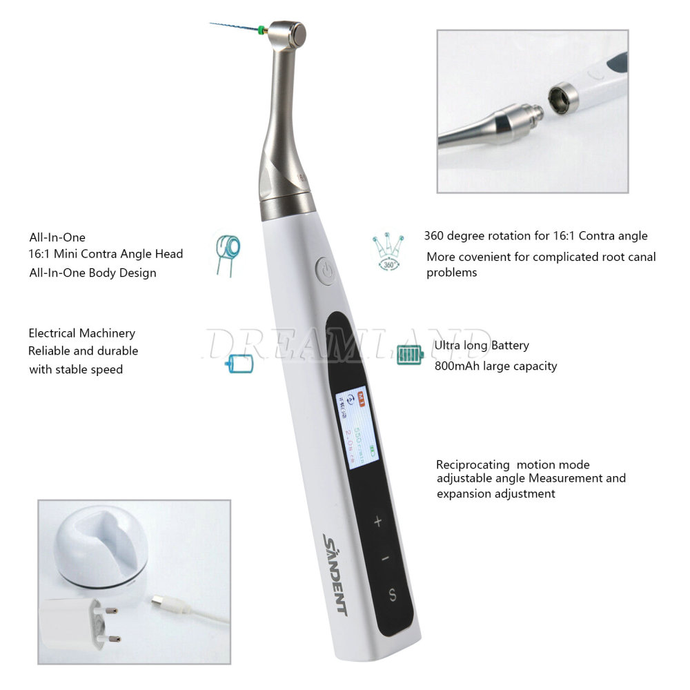 Dental Endo Motor Root Canal Treatment with 16:1 Contra Angle Reciprocating head