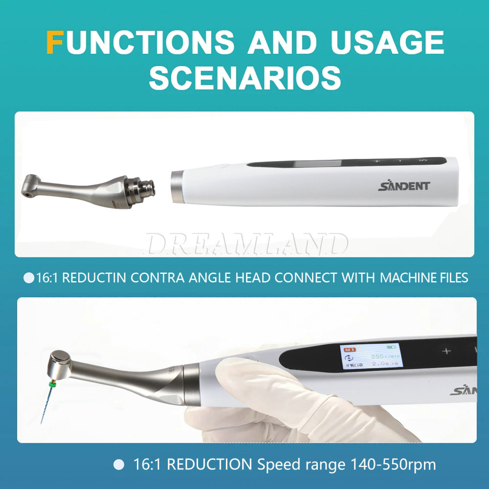 Dental Endo Motor Root Canal Treatment with 16:1 Contra Angle Reciprocating head