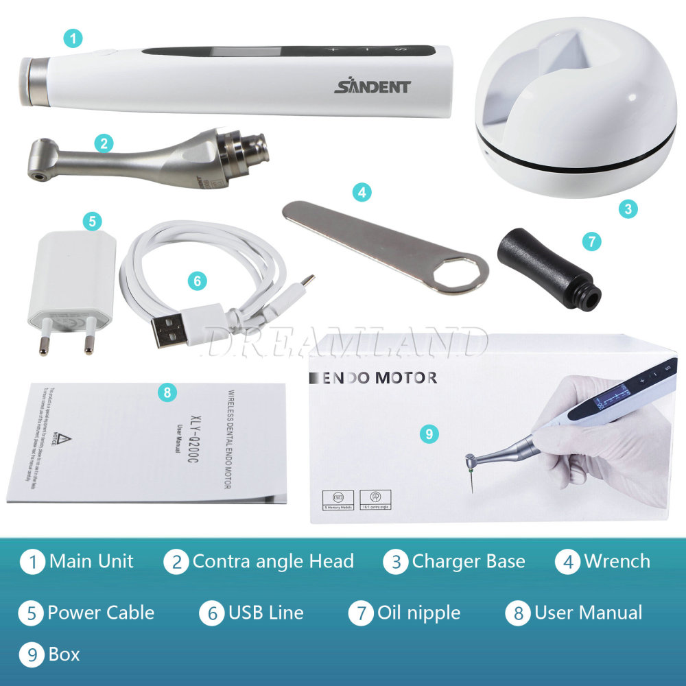 Dental Endo Motor Root Canal Treatment with 16:1 Contra Angle Reciprocating head