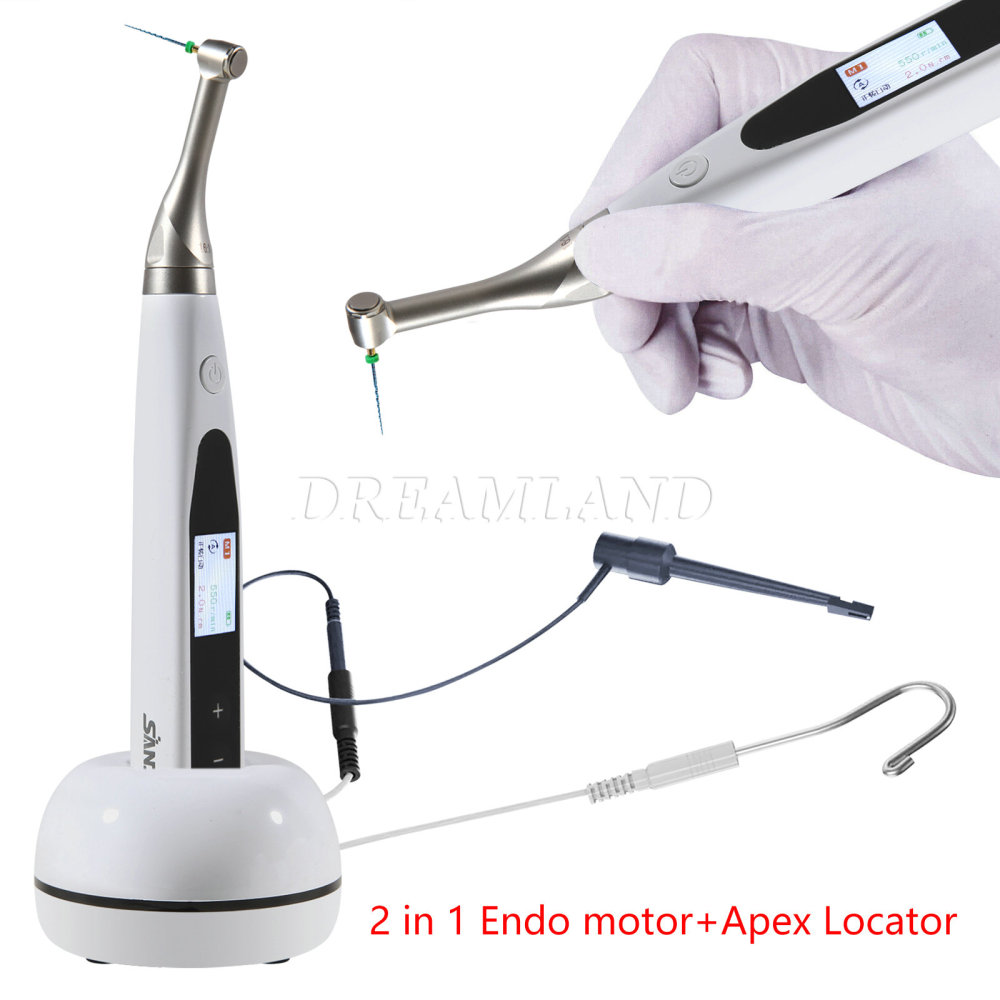SANDENT 2 in 1 Dental Cordless Endodontics Endo Motor w/ Apex Locator