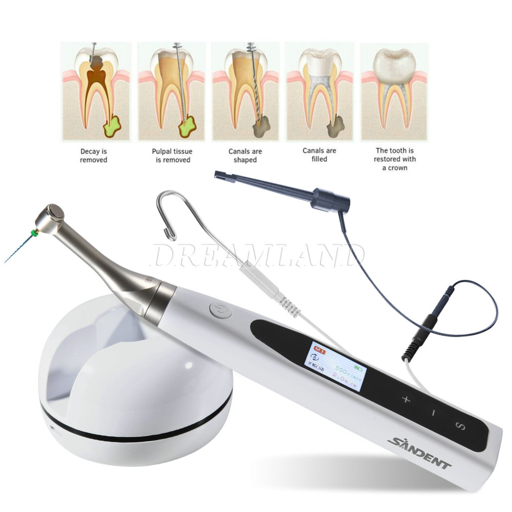 SANDENT 2 in 1 Dental Cordless Endodontics Endo Motor w/ Apex Locator