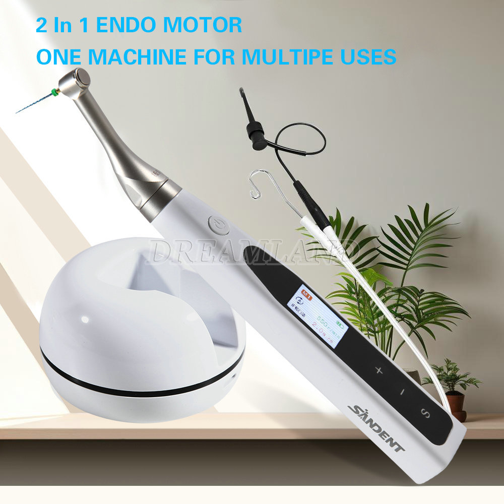 SANDENT 2 in 1 Dental Cordless Endodontics Endo Motor w/ Apex Locator