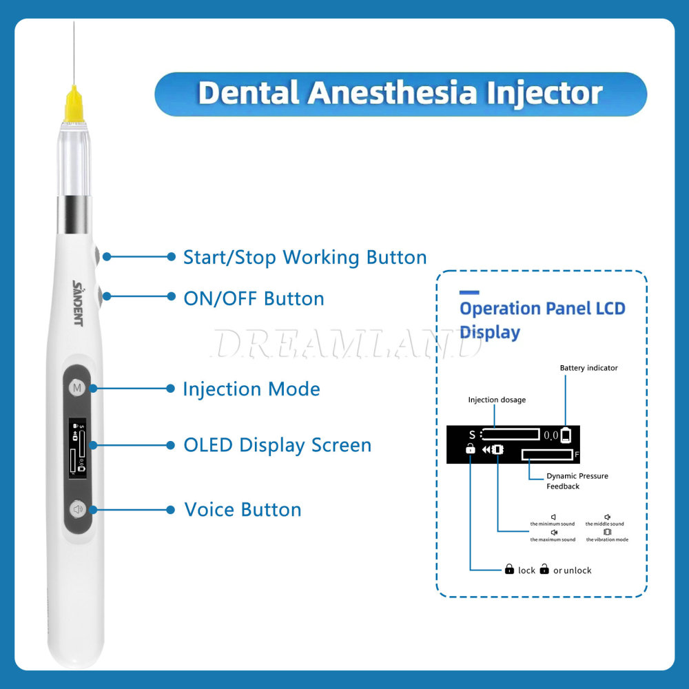 Dental Oral Local Painless Anesthesia Injection Device Pen Set