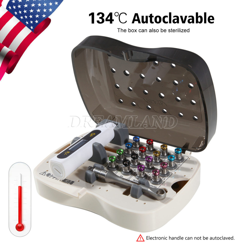 Dental Electric Universal Implant Wrench Prosthetic Kit Ratchet Drivers