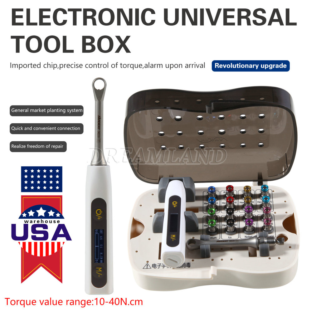 Dental Electric Universal Implant Wrench Prosthetic Kit Ratchet Drivers