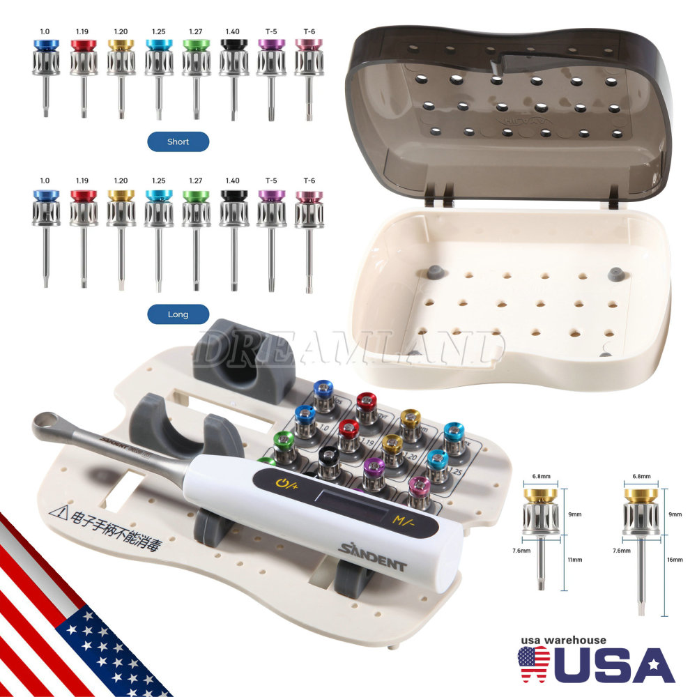 Dental Electric Universal Implant Wrench Prosthetic Kit Ratchet Drivers