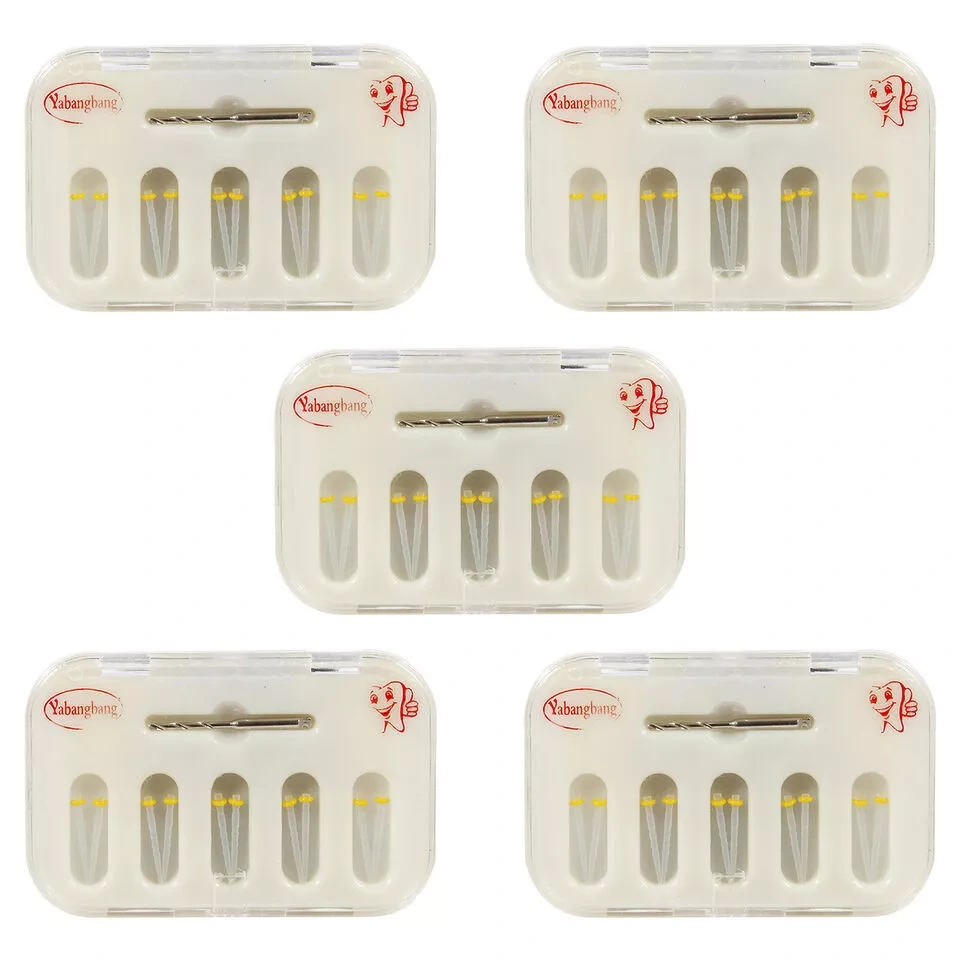 Dental Fiber Post Resin Post Screw Thread Quartz & Drill Kit 1.2 1.4 1.6 1.8MM