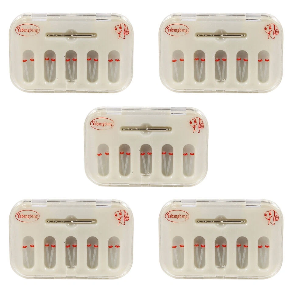Dental Fiber Post Resin Post Screw Thread Quartz & Drill Kit 1.2 1.4 1.6 1.8MM