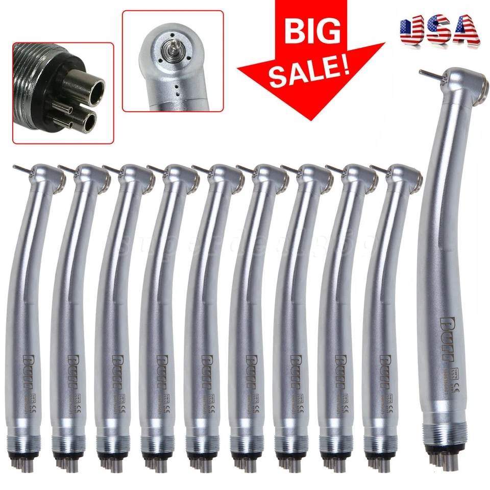 NSK PANA MAX Style Dental High Speed Handpiece Push Button 4Hole BURR