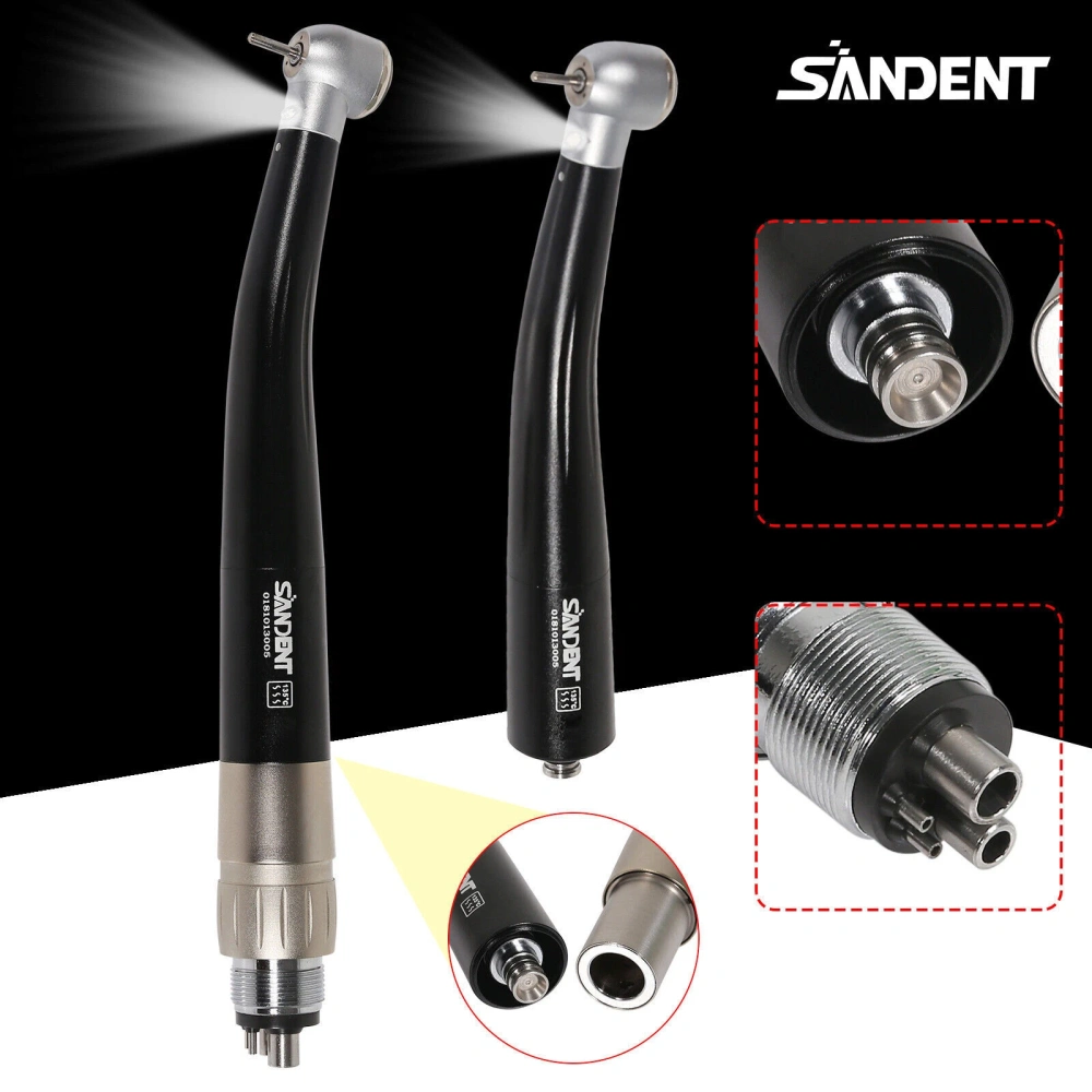 Dental LED E-generator High speed Handpiece fit NSK Style Quick coupler 4Hole