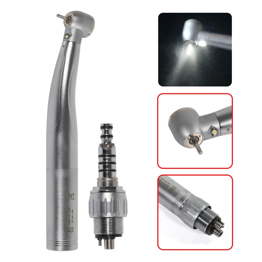 Dental LED E-generator High Speed Handpiece Turbine Large head + Quick Coupler 4Hole fit KaVo
