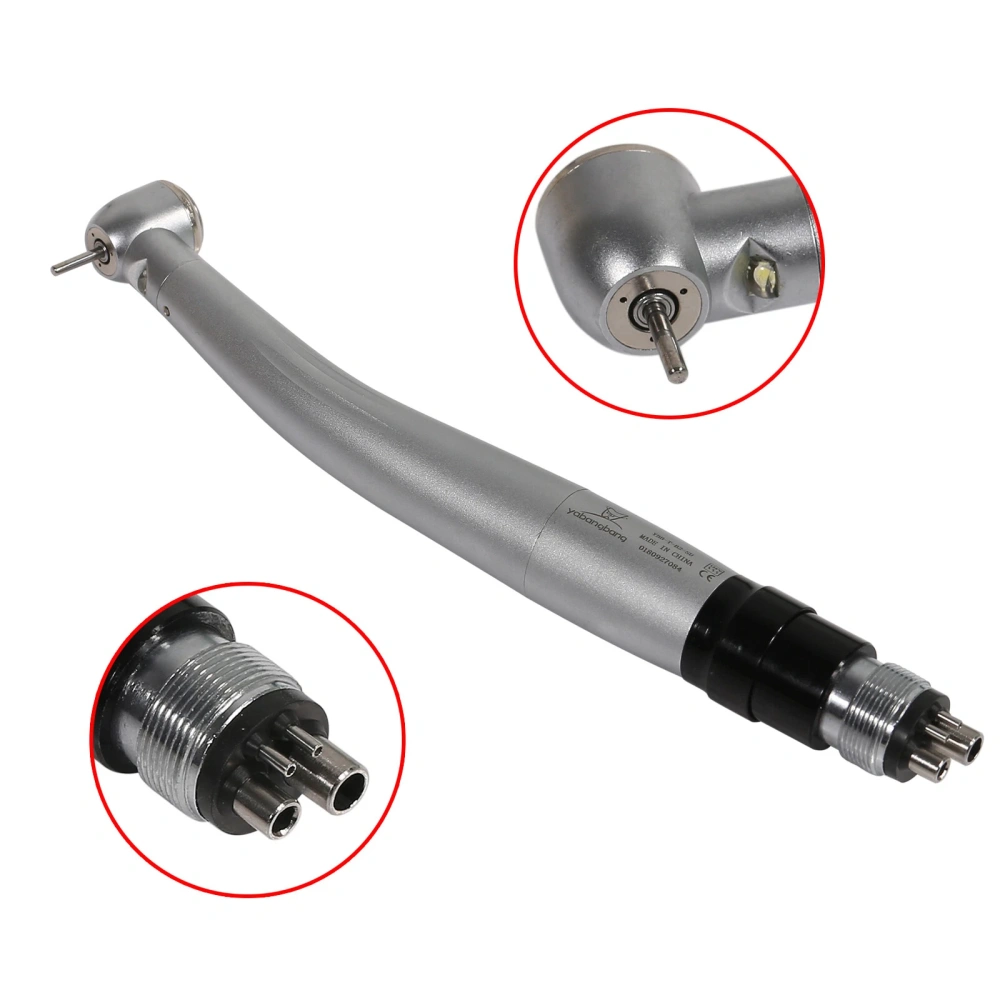 NSK type Dental E-generator LED Handpiece High Speed / NSK type Black quick coupler 4 Hole / rotor cartridge