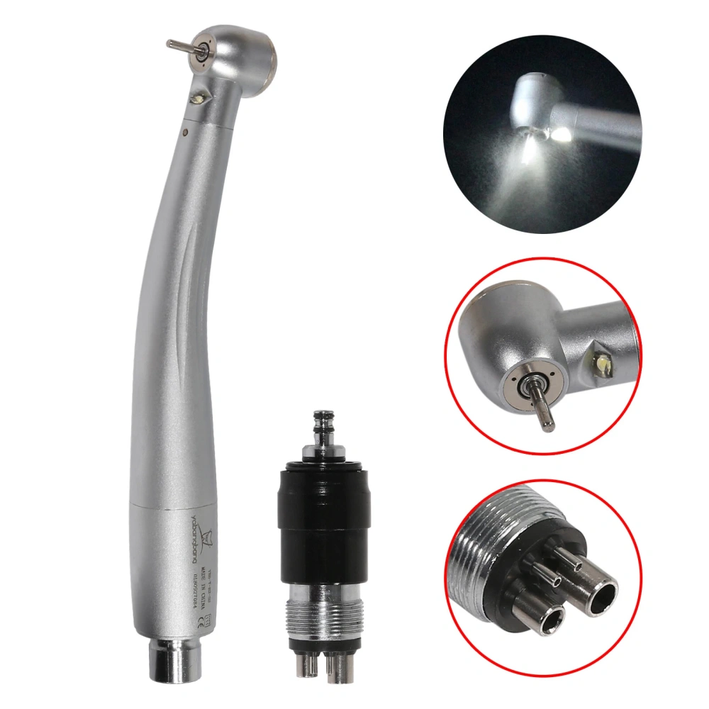 NSK type Dental E-generator LED Handpiece High Speed / NSK type Black quick coupler 4 Hole / rotor cartridge