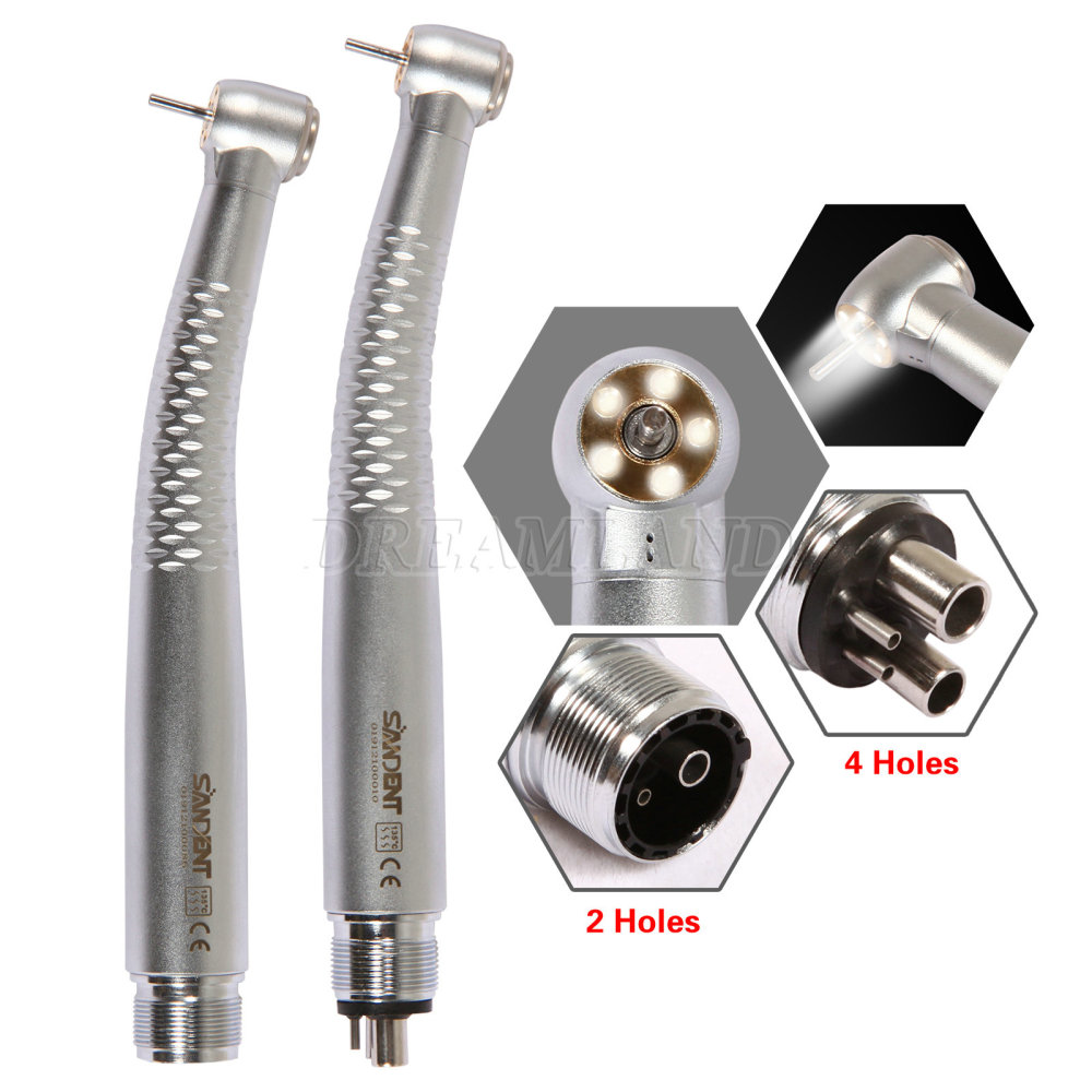 Dental E-generator Shadowless 6 LED High Speed Handpiece 6 Way Sprays 2/4Hole