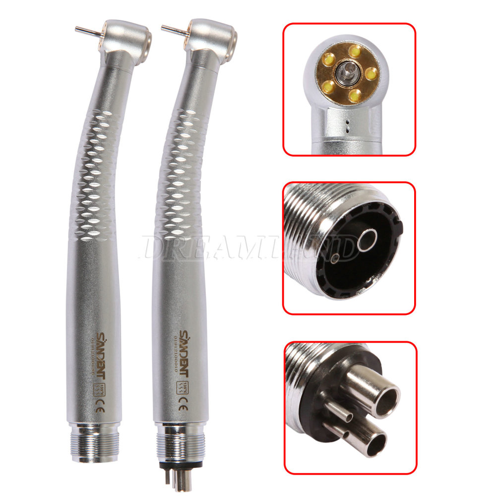 Dental E-generator Shadowless 6 LED High Speed Handpiece 6 Way Sprays 2/4Hole