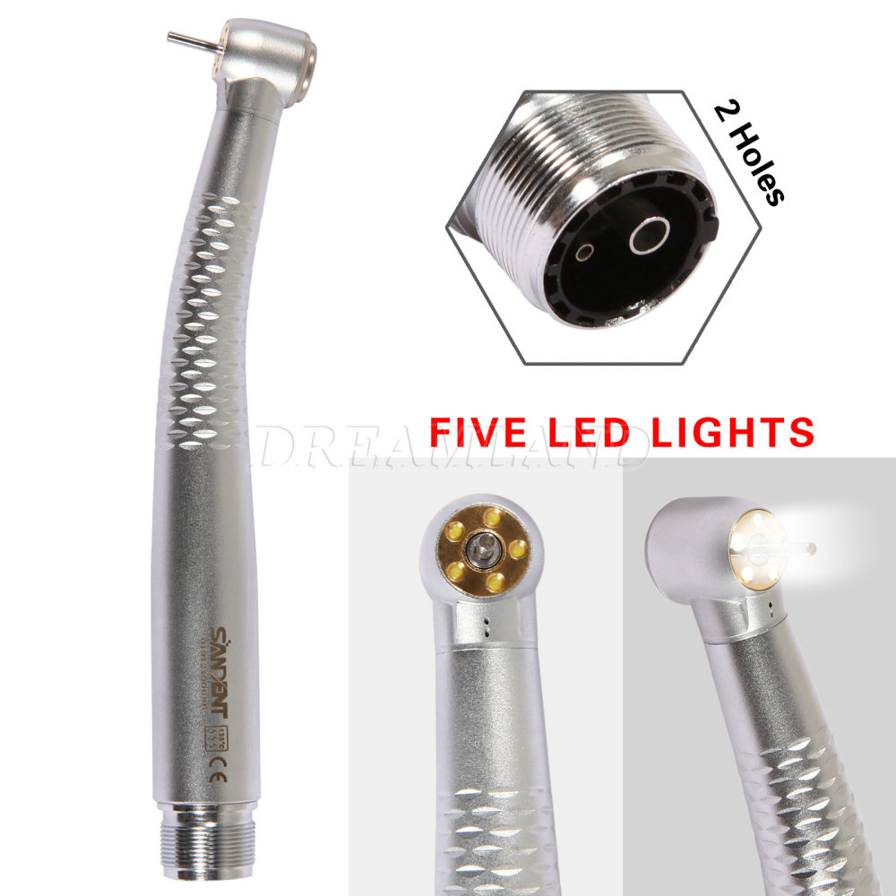 NSK Style Dental LED E-generator  Fiber Optic High Speed Handpiece 5*Bulb