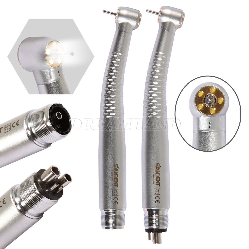 Dental E-generator Shadowless 6 LED High Speed Handpiece 6 Way Sprays 2/4Hole