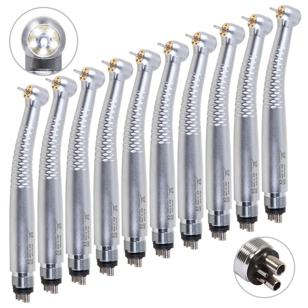 Dental E-generator Shadowless 6 LED High Speed Handpiece 6 Way Sprays 2/4Hole